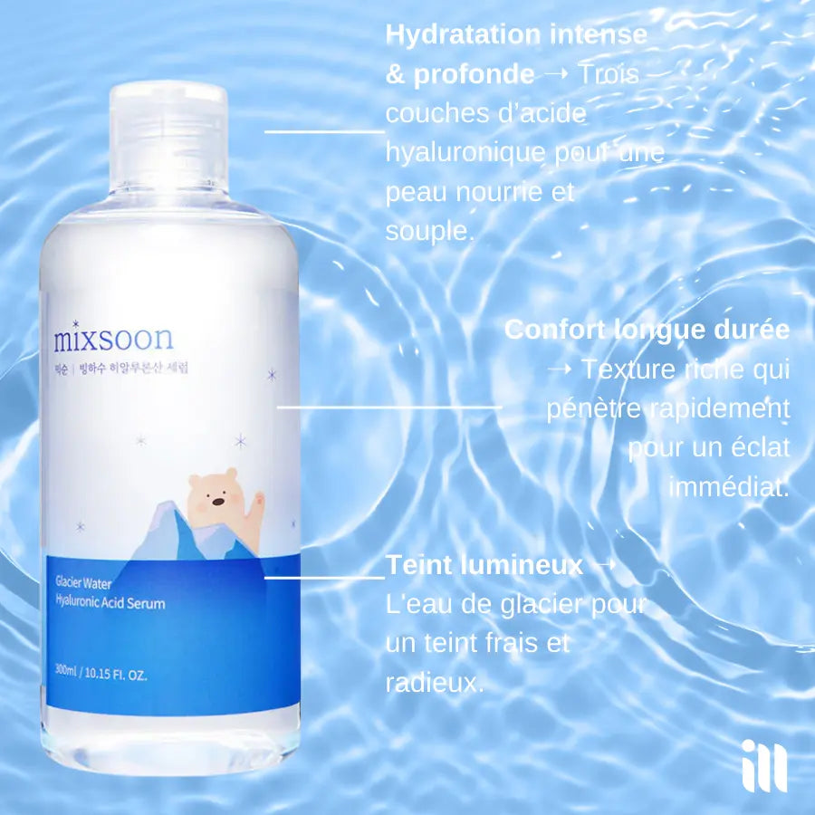 COMING SOON - Mixsoon - Glacier Water Hyaluronic Acid Serum Jumbo SillkyGlow
