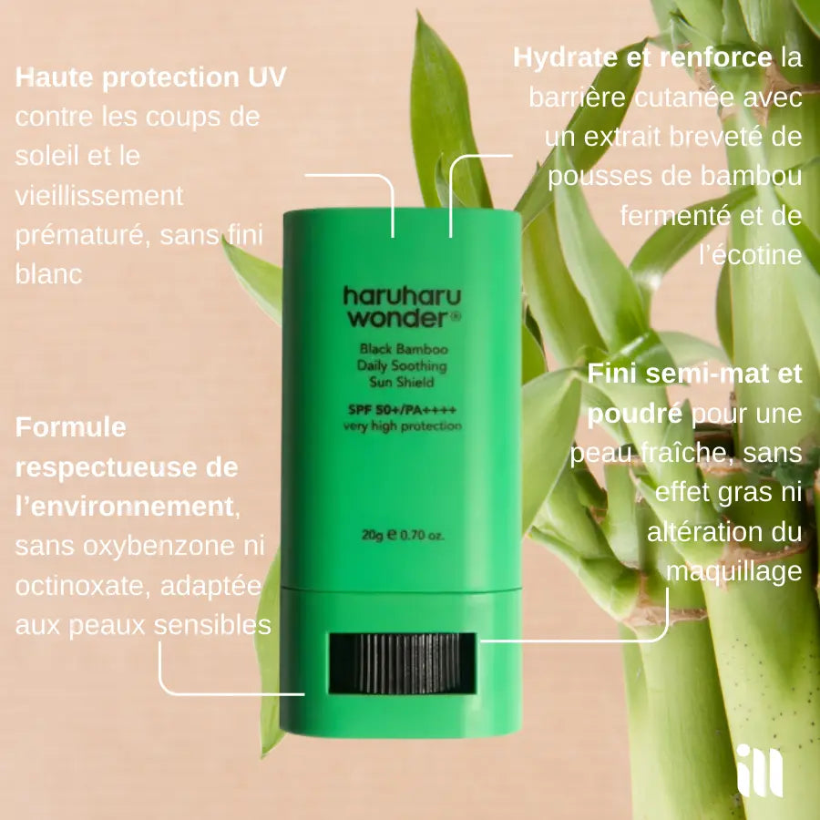 Haruharu wonder - Black Bamboo Daily Soothing Sun Shield SillkyGlow