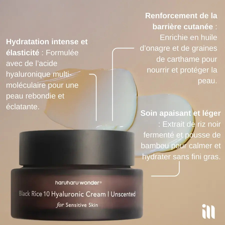 Haruharu wonder - Black Rice Hyaluronic Cream Unscented SillkyGlow