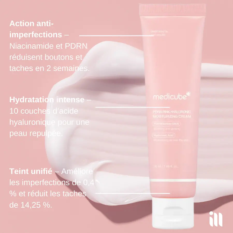 Medicube - PDRN Pink Hyaluronic Moisturizing Cream SillkyGlow