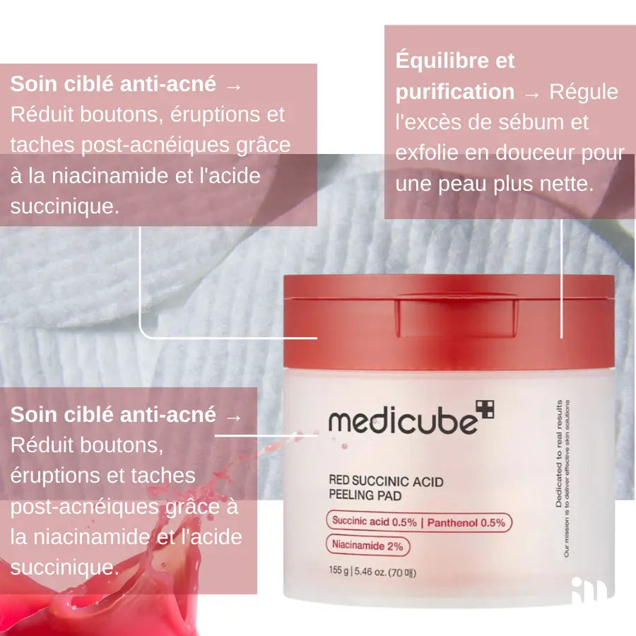 Medicube - Red Succinic Acid Peeling Pad SillkyGlow
