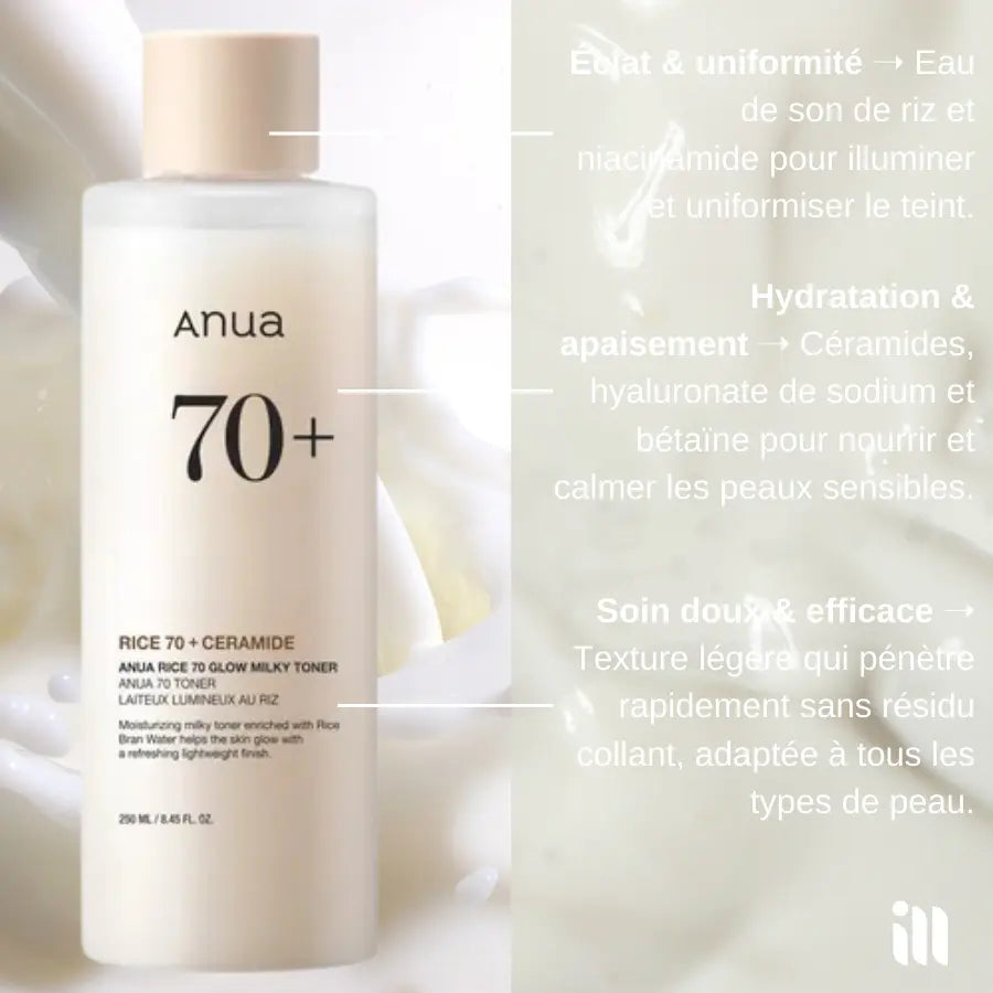Anua - Rice 70 Glow Milky Toner SillkyGlow